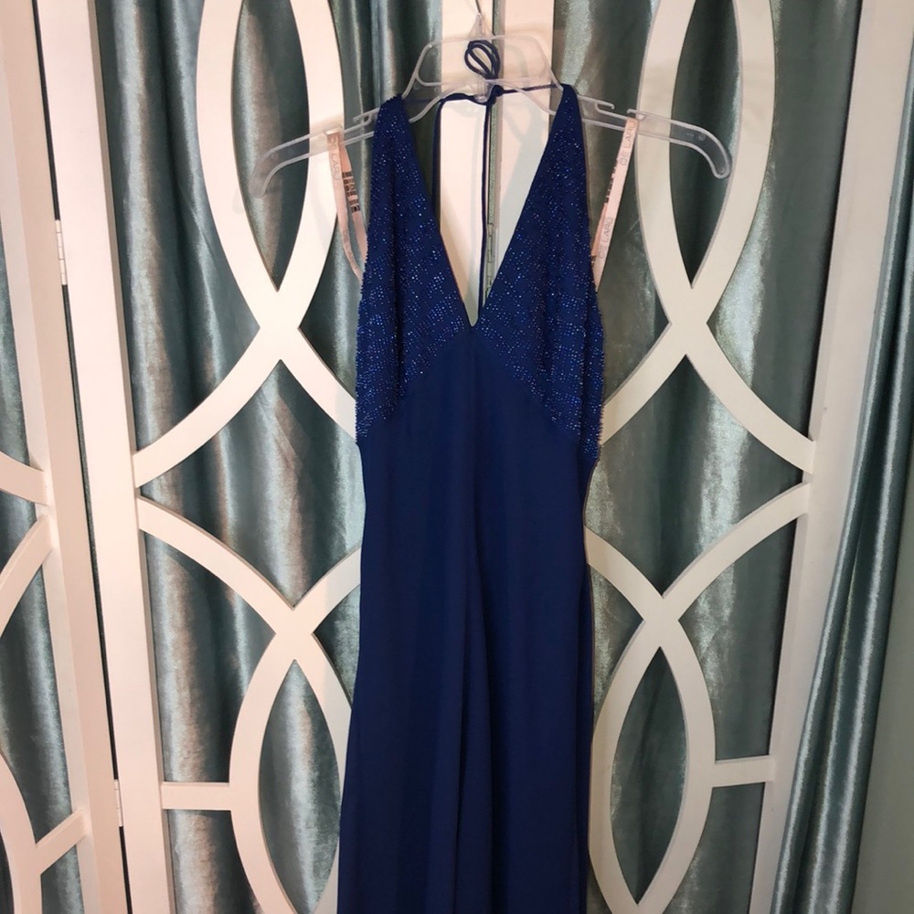 VTG 90s DE LARU by Sheila Yen Formal/Party/Slip Dress Embellished w/Beads